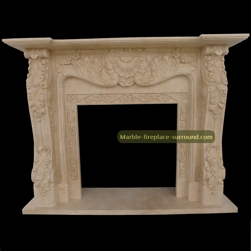 marble fireplace mantel floral patterns