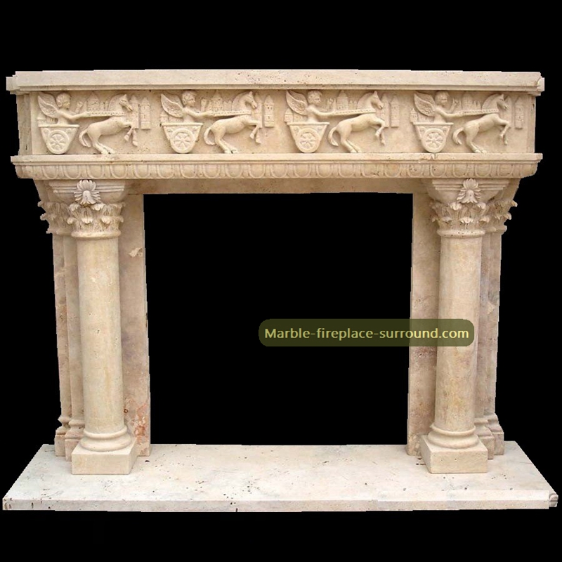 corinthian column fireplace surrounds