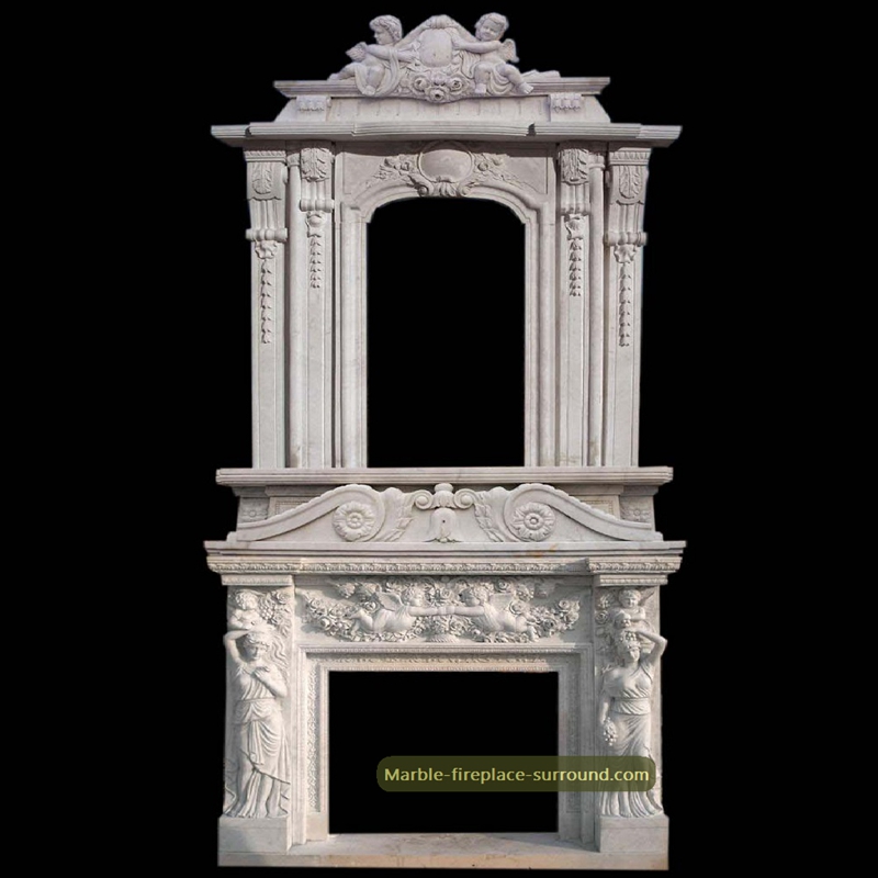 antique marble fireplace surround