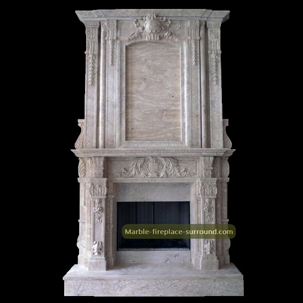 contemporary marble overmantel